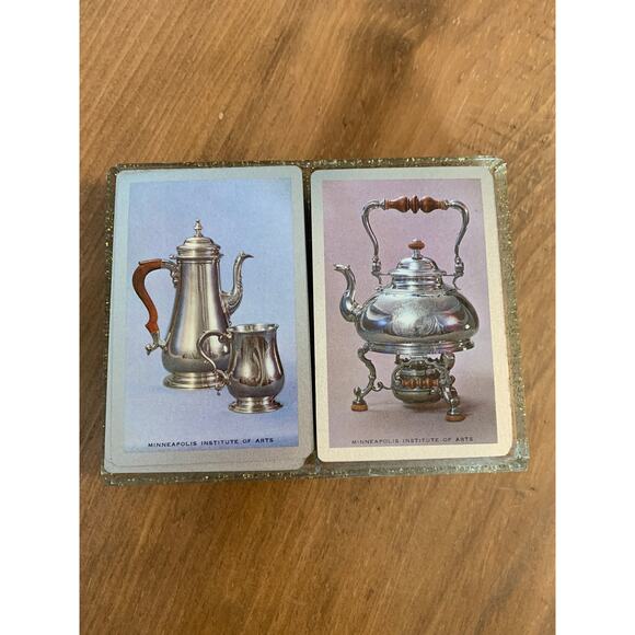 Stancraft Minneapolis Institute of Arts Playing Cards Double Deck Antique Silver - Picture 9 of 9